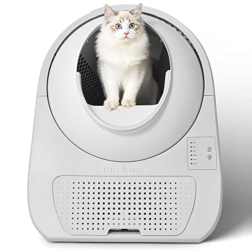 CATLINK Self Cleaning Cat Litter Box, Automatic , Double Odor Removal, Robot Litter Box for Cats from 3.5 to 22 pounds