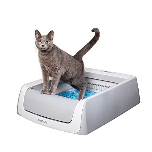 PetSafe ScoopFree Crystal Pro Self-Cleaning Cat Litterbox - Never Scoop Litter Again - Hands-Free Cleanup With Disposable Crystal Tray