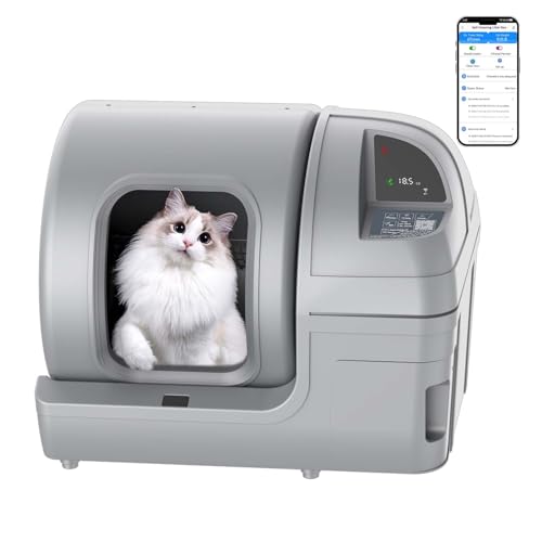 Dakeres Automatic Cat Litter Box Self Cleaning 100L Extra Large Cat Litter Box with APP Control